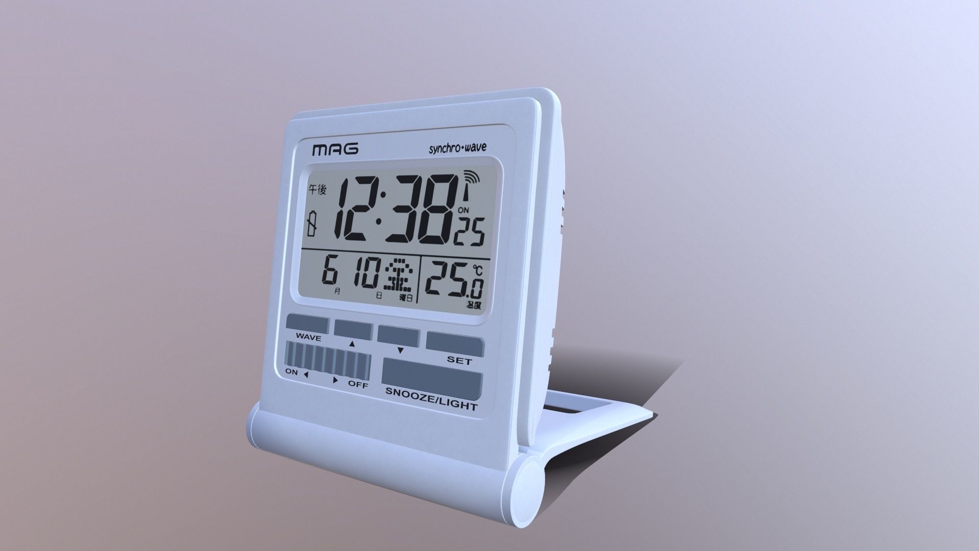 Mag Digital Atomic Alarm Clock 3D model_6
