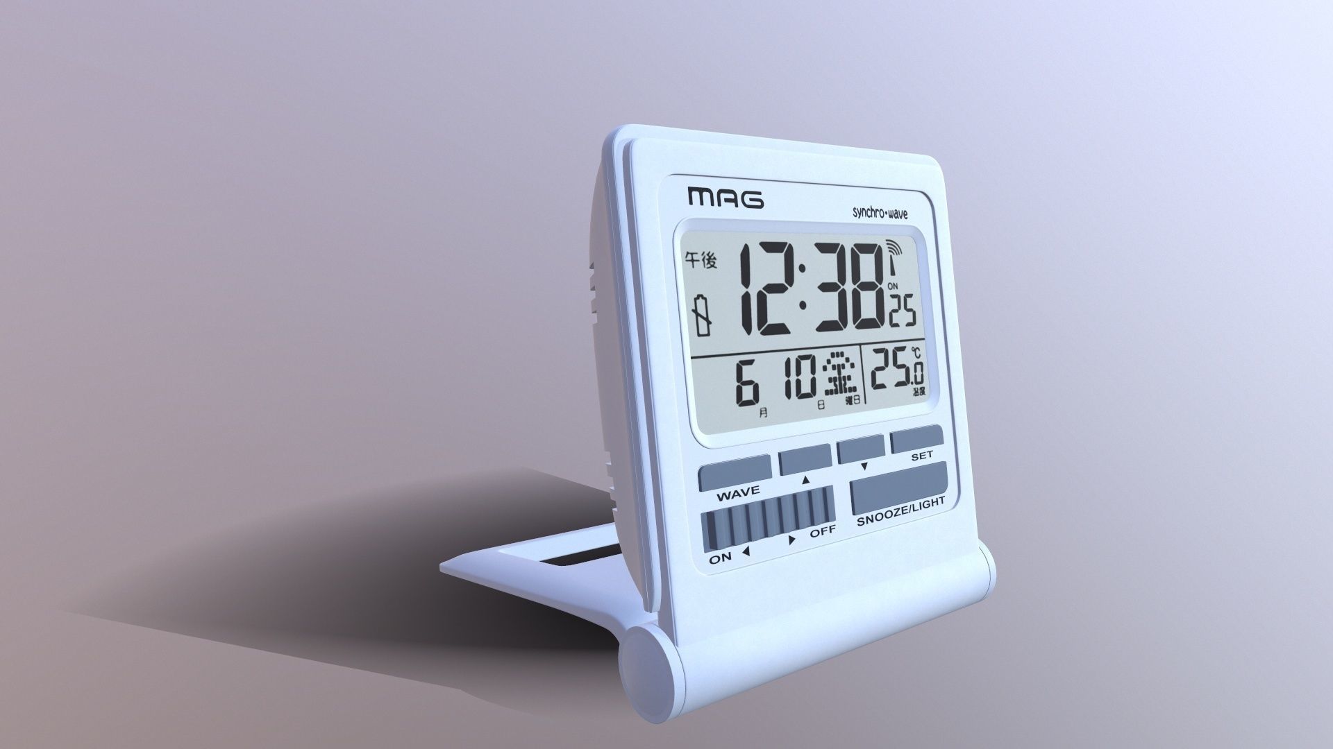 Mag Digital Atomic Alarm Clock 3D model_3