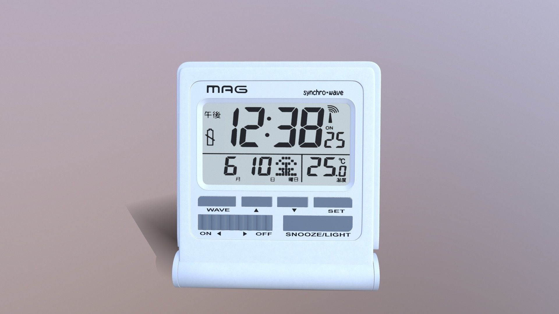 Mag Digital Atomic Alarm Clock 3D model_2