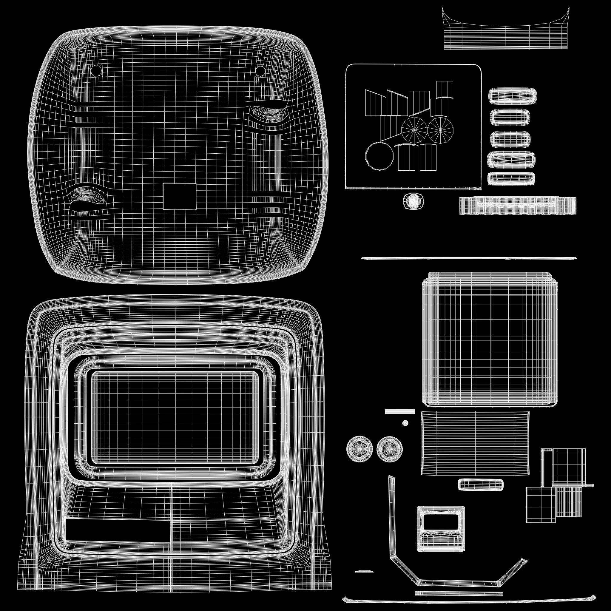 Mag Digital Atomic Alarm Clock 3D model_11