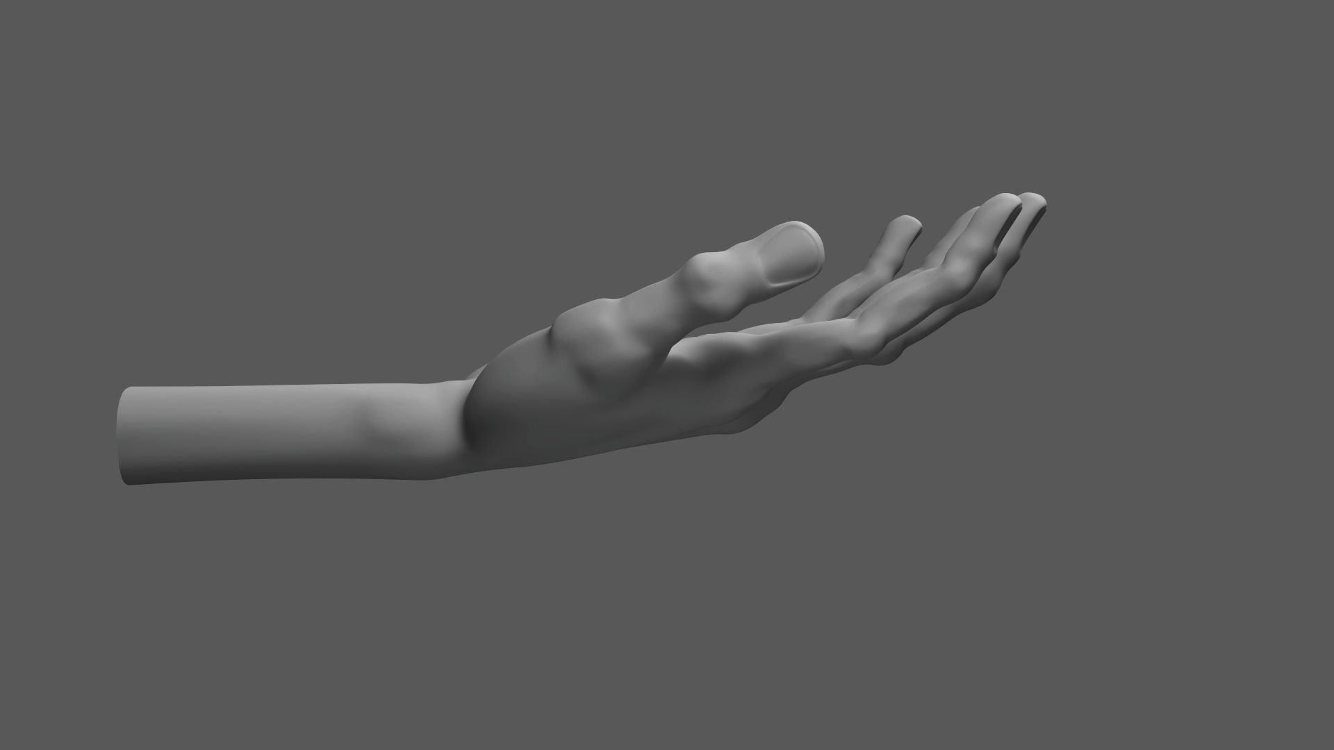 Cartoon stylized detailed hand 3D model Low-poly 3D model_7