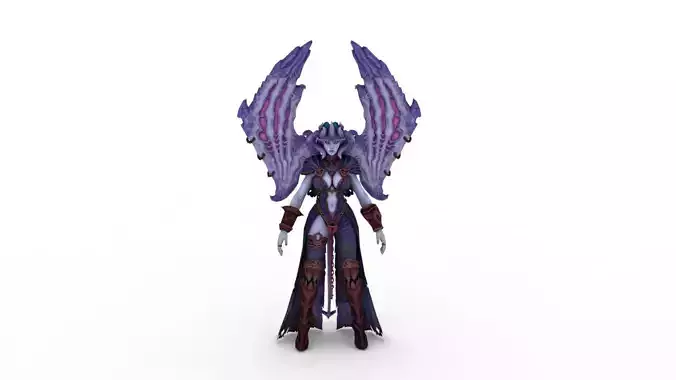 Vampire girl 3D model