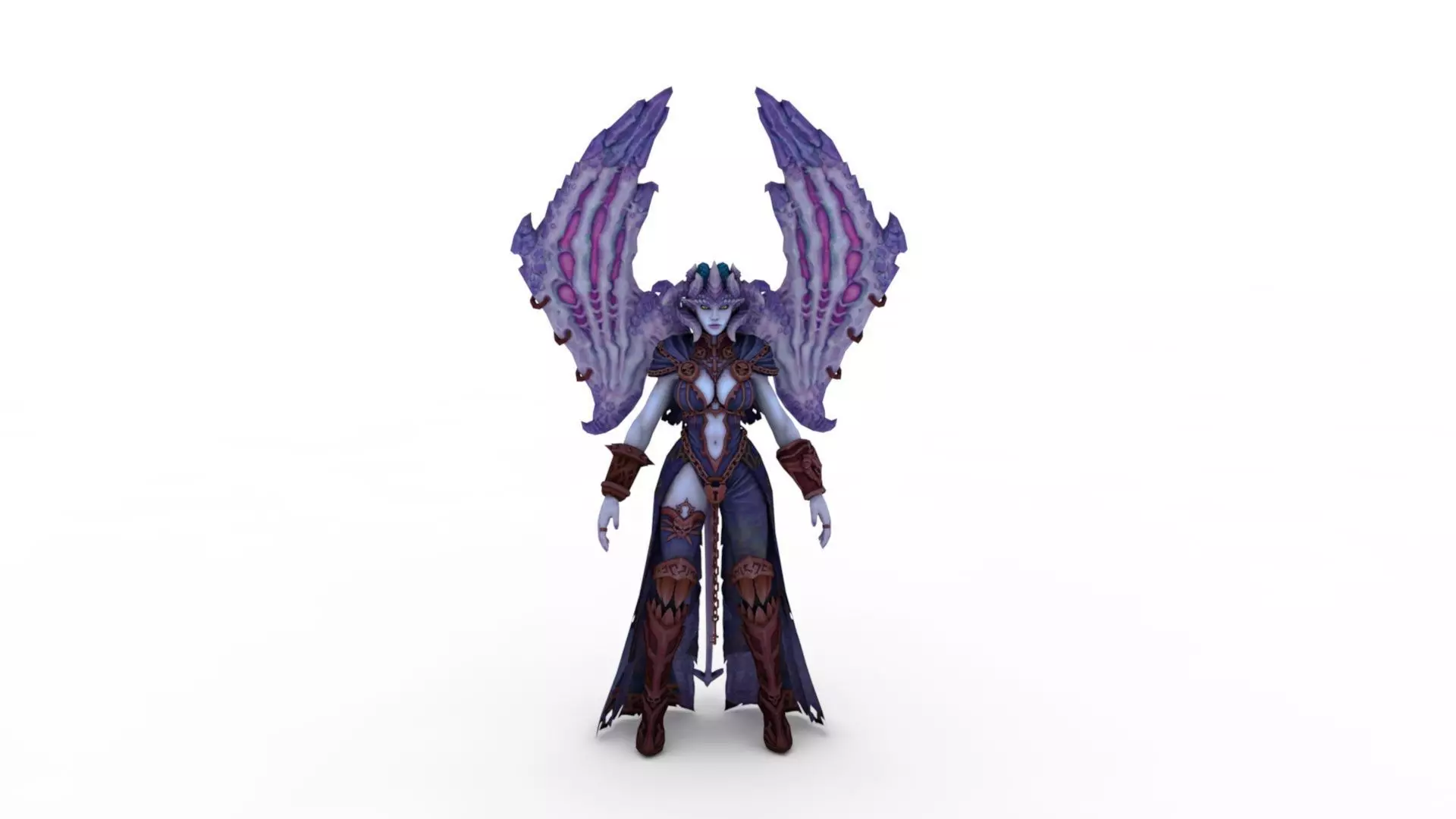 Vampire girl 3D model_0