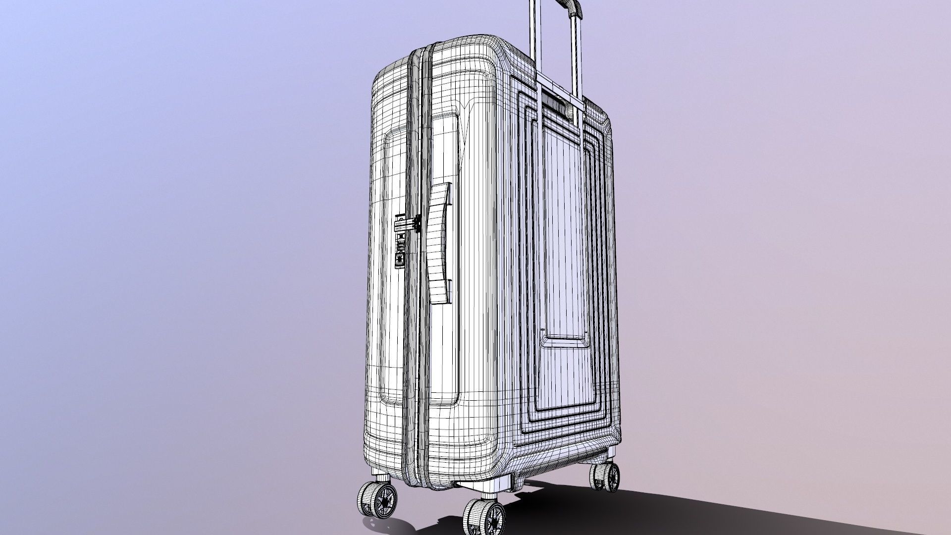 Samsonite Trolley Bag 3D model_13