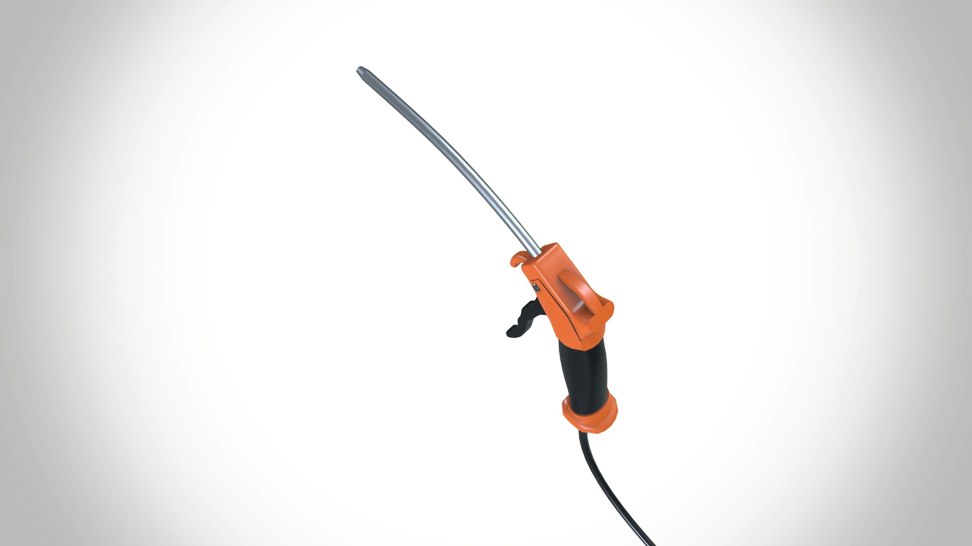 Air Pressure Gun Low-poly 3D model_5