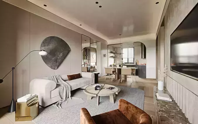 livingroom for fstorm 143d 3D model