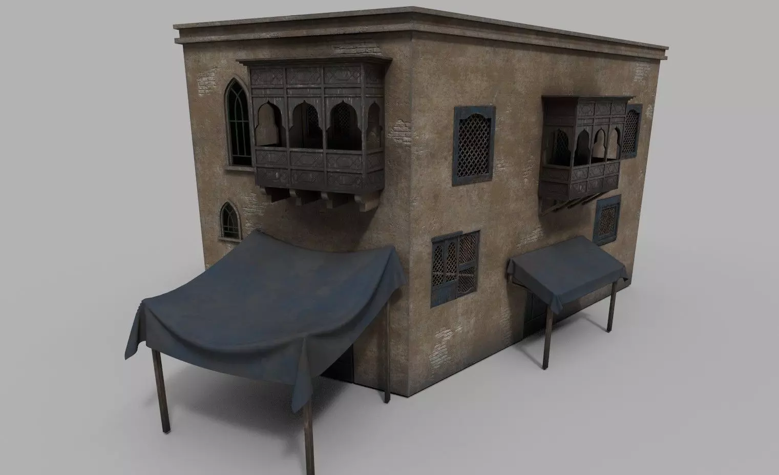 Estern house 3D model_0