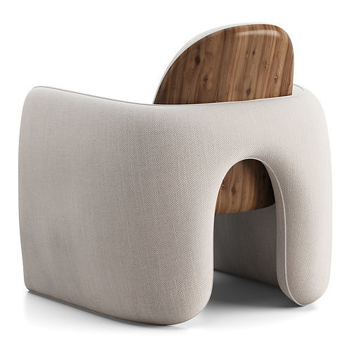SADDLEBACK Chair Low-poly 3D model 7