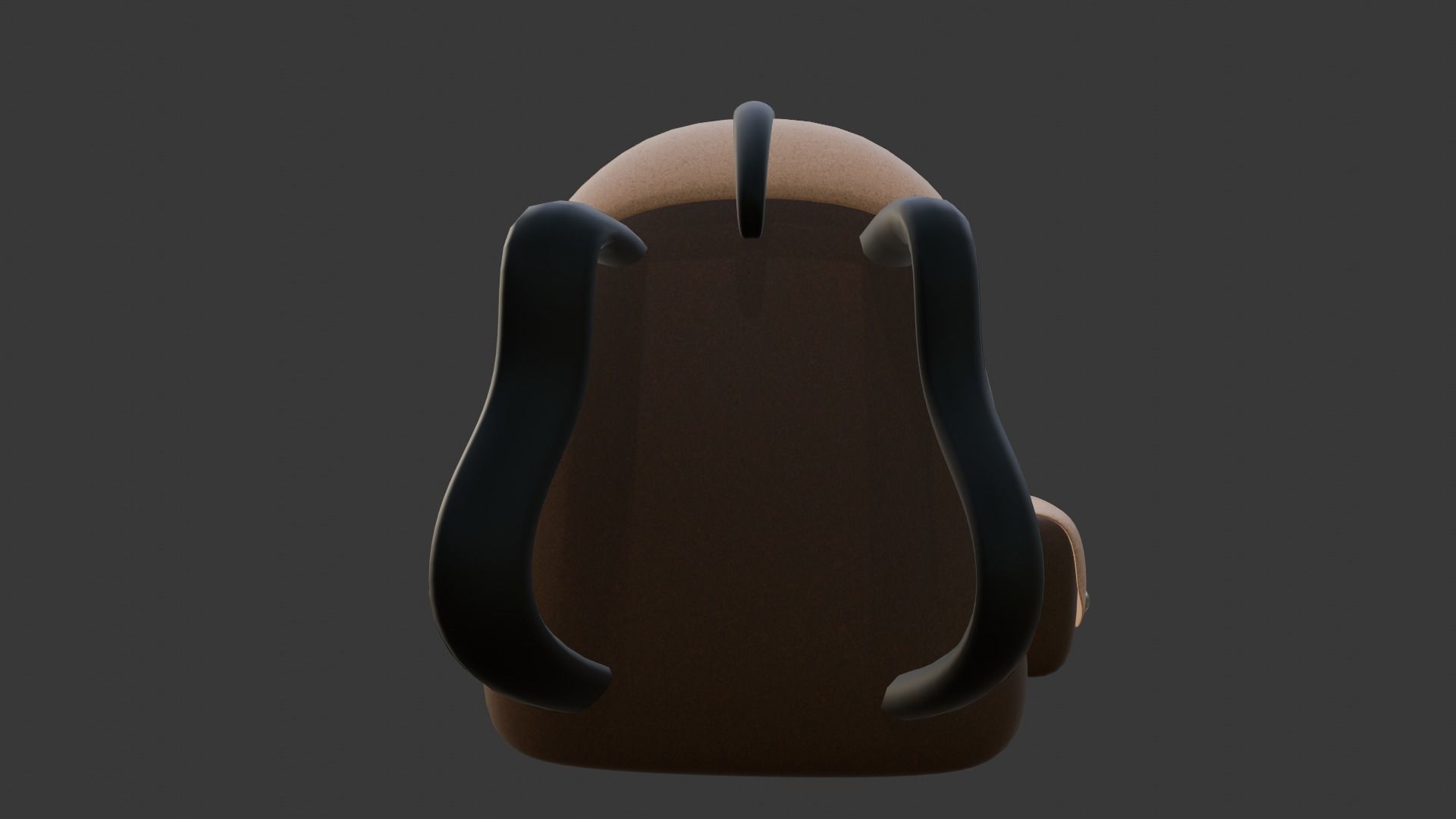 leather and cartoon backpack 3D model_9