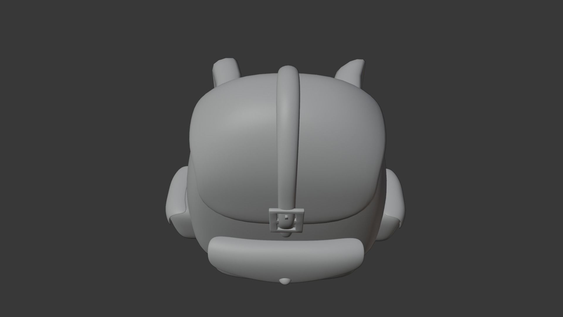 leather and cartoon backpack 3D model_2