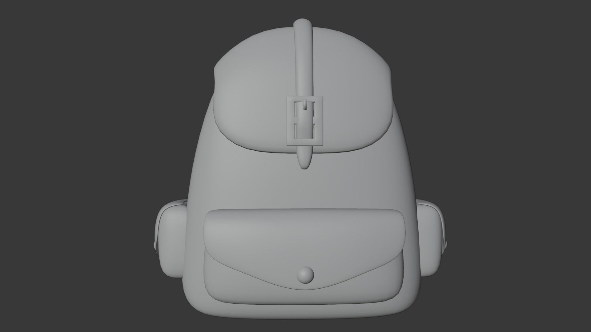 leather and cartoon backpack 3D model_3