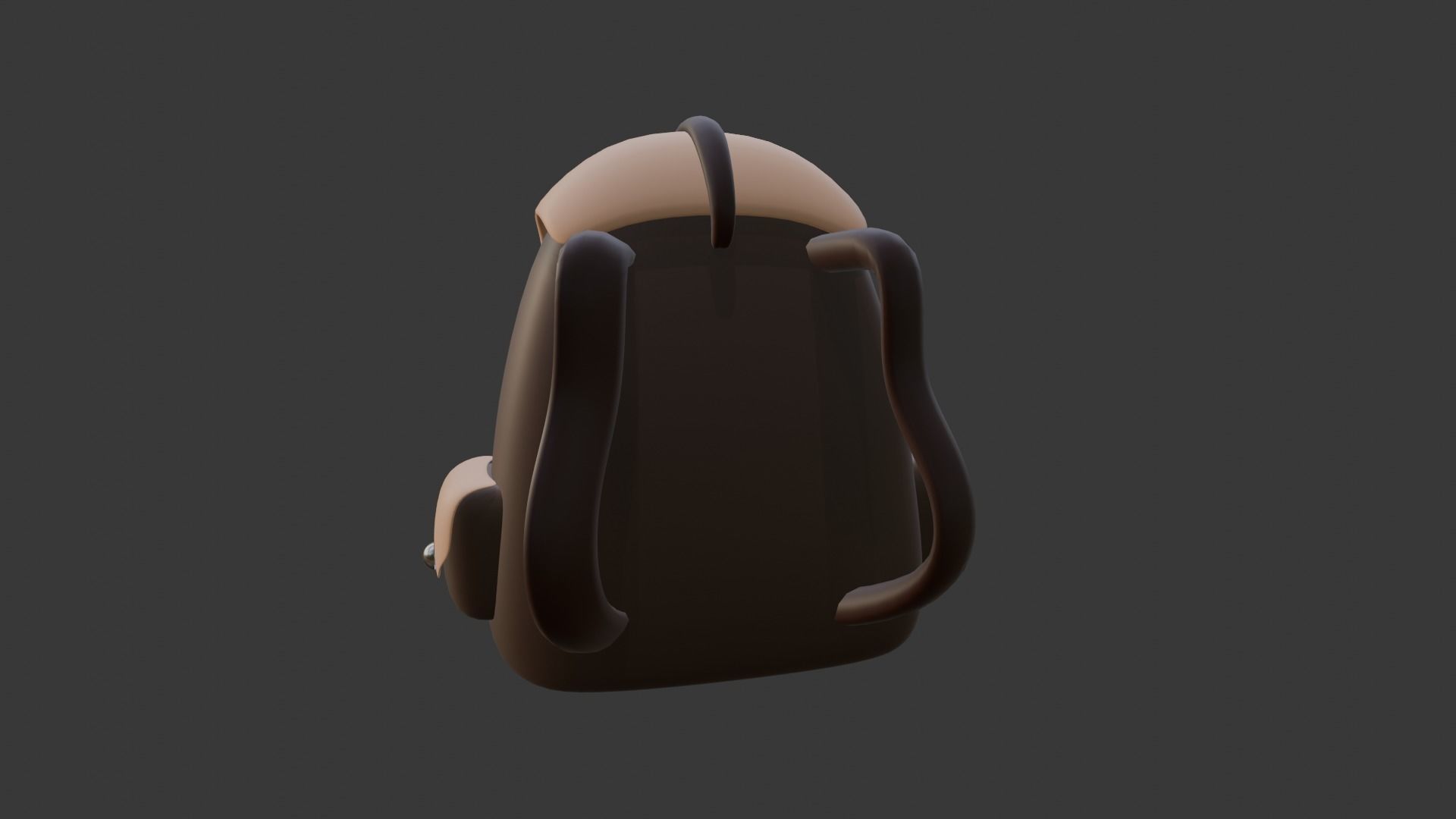 leather and cartoon backpack 3D model_11