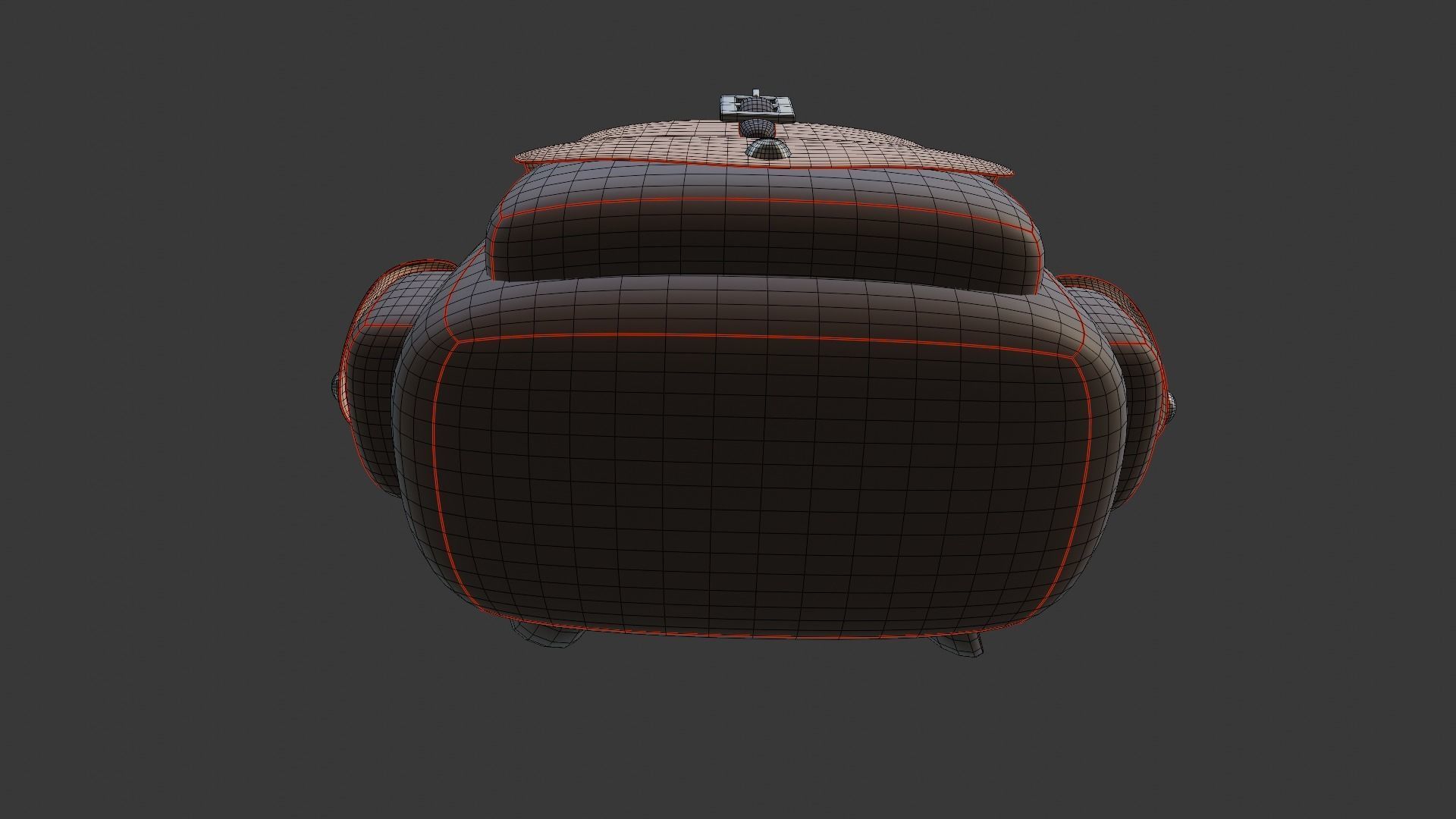 leather and cartoon backpack 3D model_15