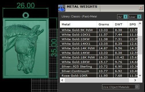 horse pendant 3D print model_5