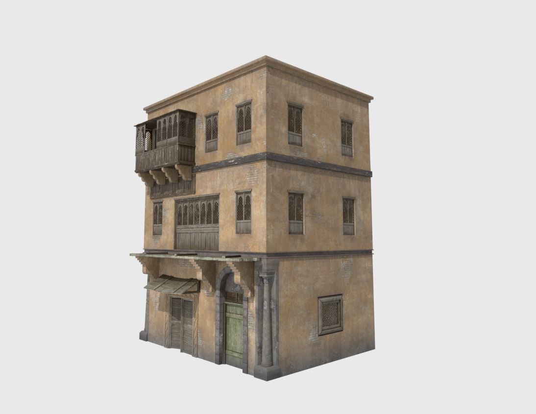 Eastern house 3D model_1