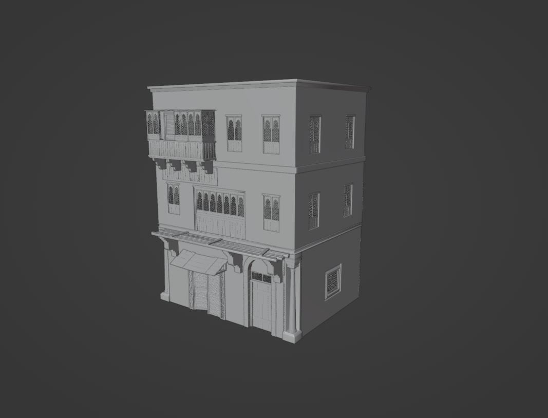 Eastern house 3D model_2