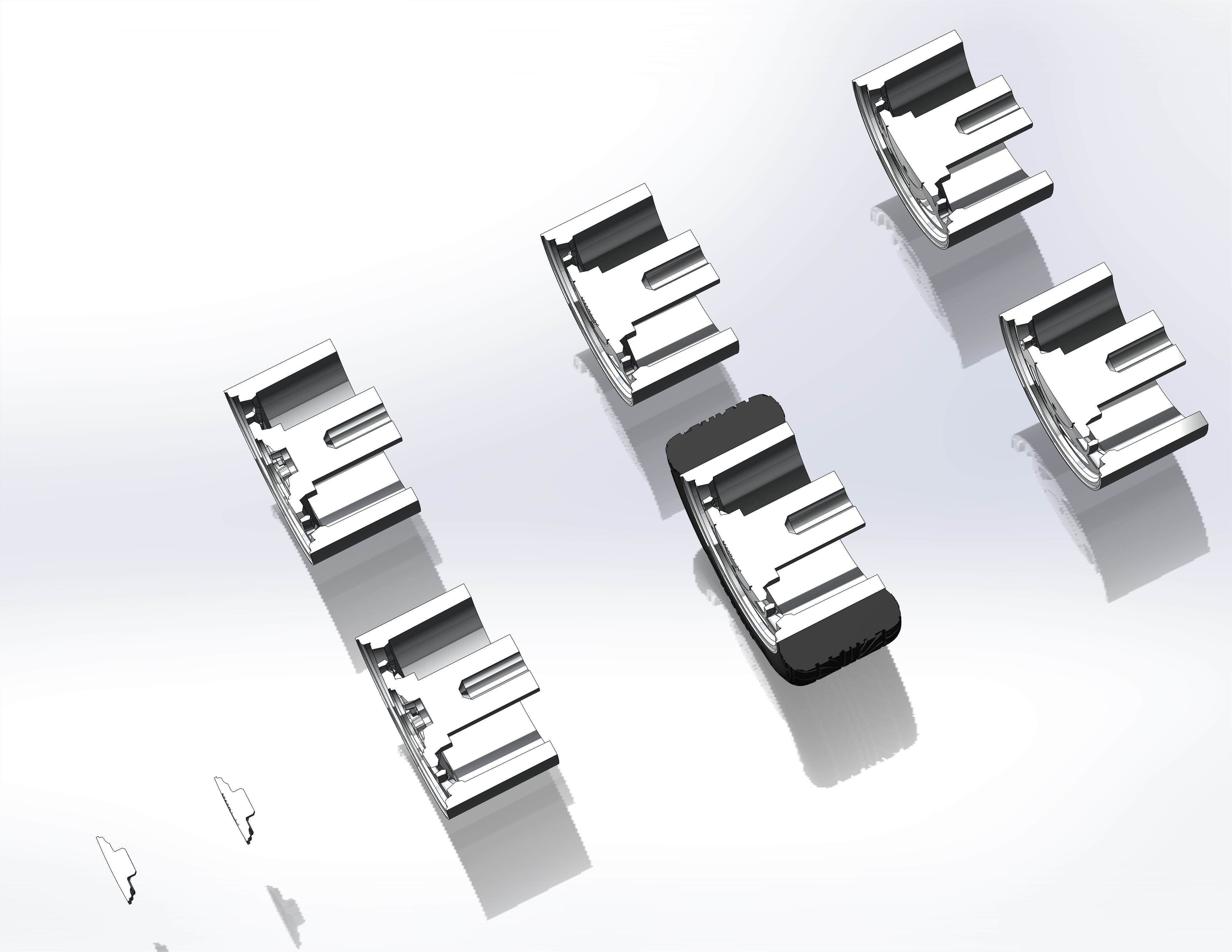 Wheels for scale model of Vette 1989 3D print model_8