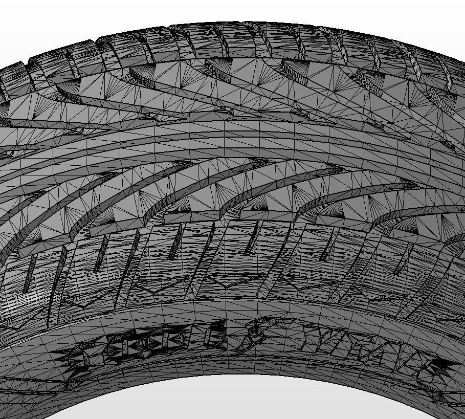 Wheels for scale model of Vette 1989 3D print model_16