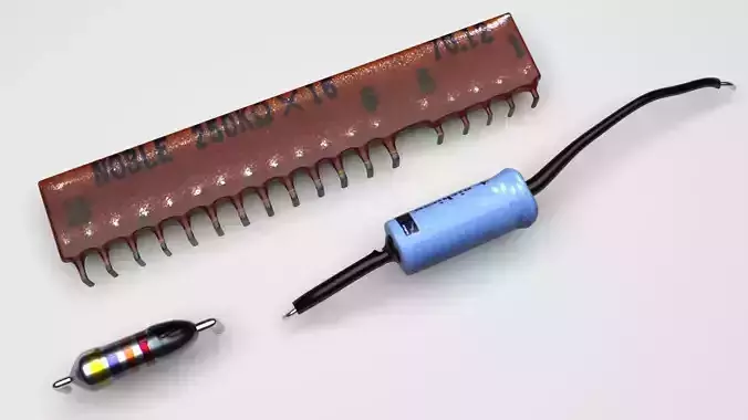 Resistors Set 3D model