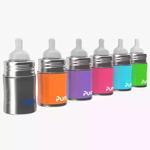 Pura Kiki Insulated Infant Bottle 5OZ 4 in 1 Low-poly 3D model