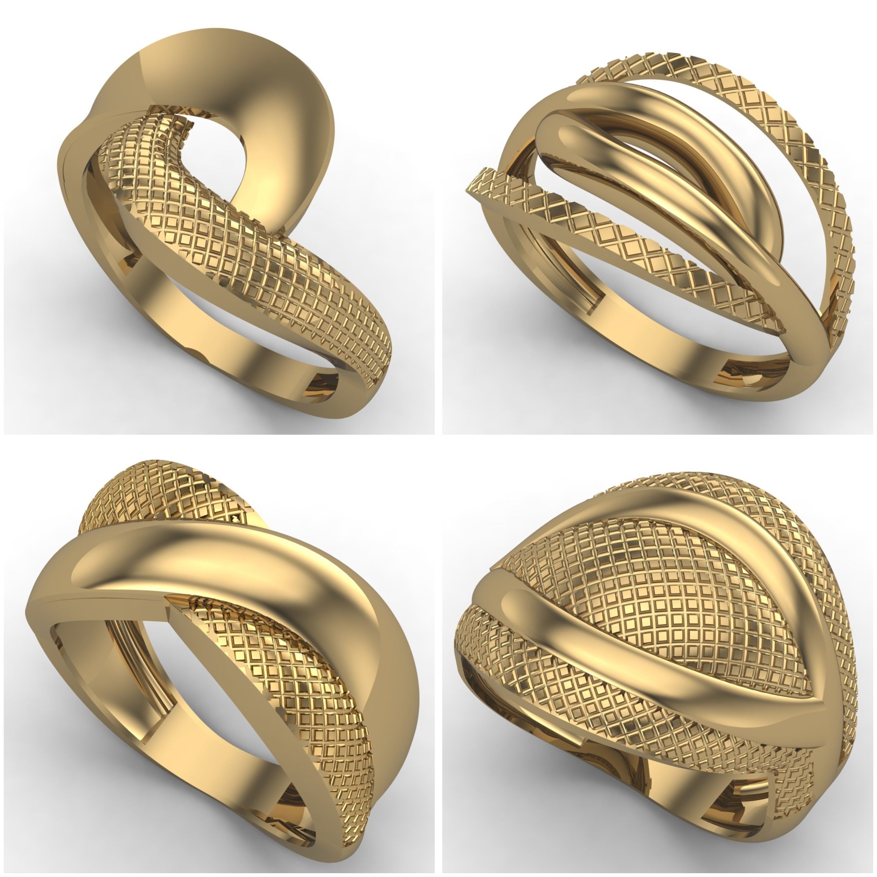 1330 Model Womens ring STL rings for ladies machine ready 3D Model Collection_124