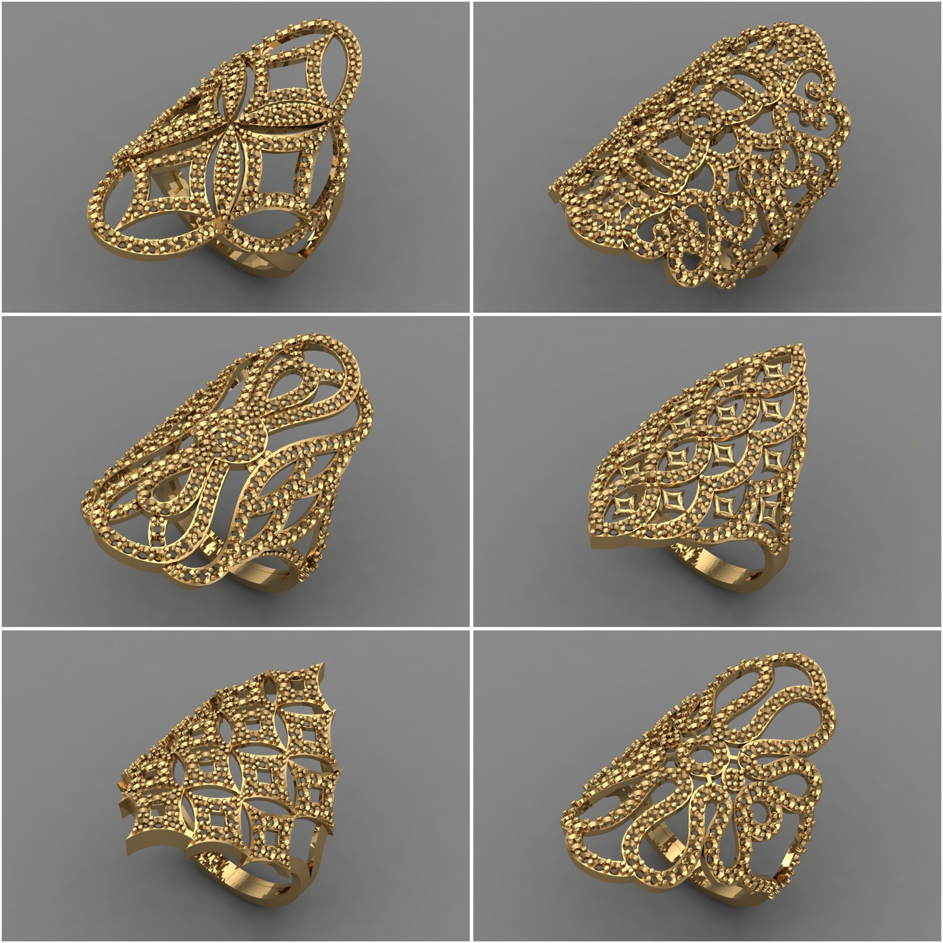 1330 Model Womens ring STL rings for ladies machine ready 3D Model Collection_83