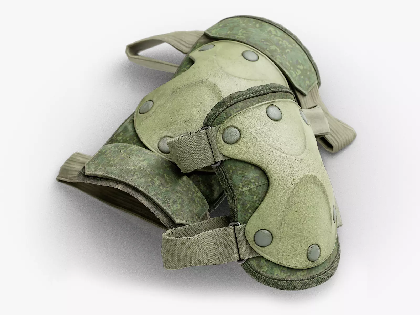 Knee and Elbow Pads Low-poly 3D model
