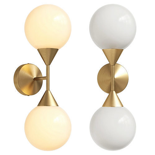 Soho Home Spindle Wall Sconce 3D model