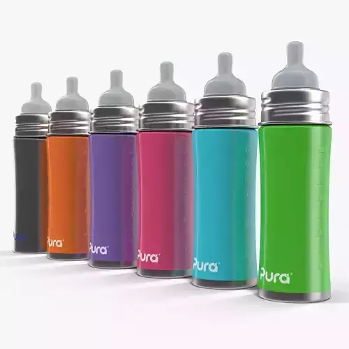 Pura Kiki Insulated Infant Bottle 11OZ 4 in 1 Low-poly 3D model