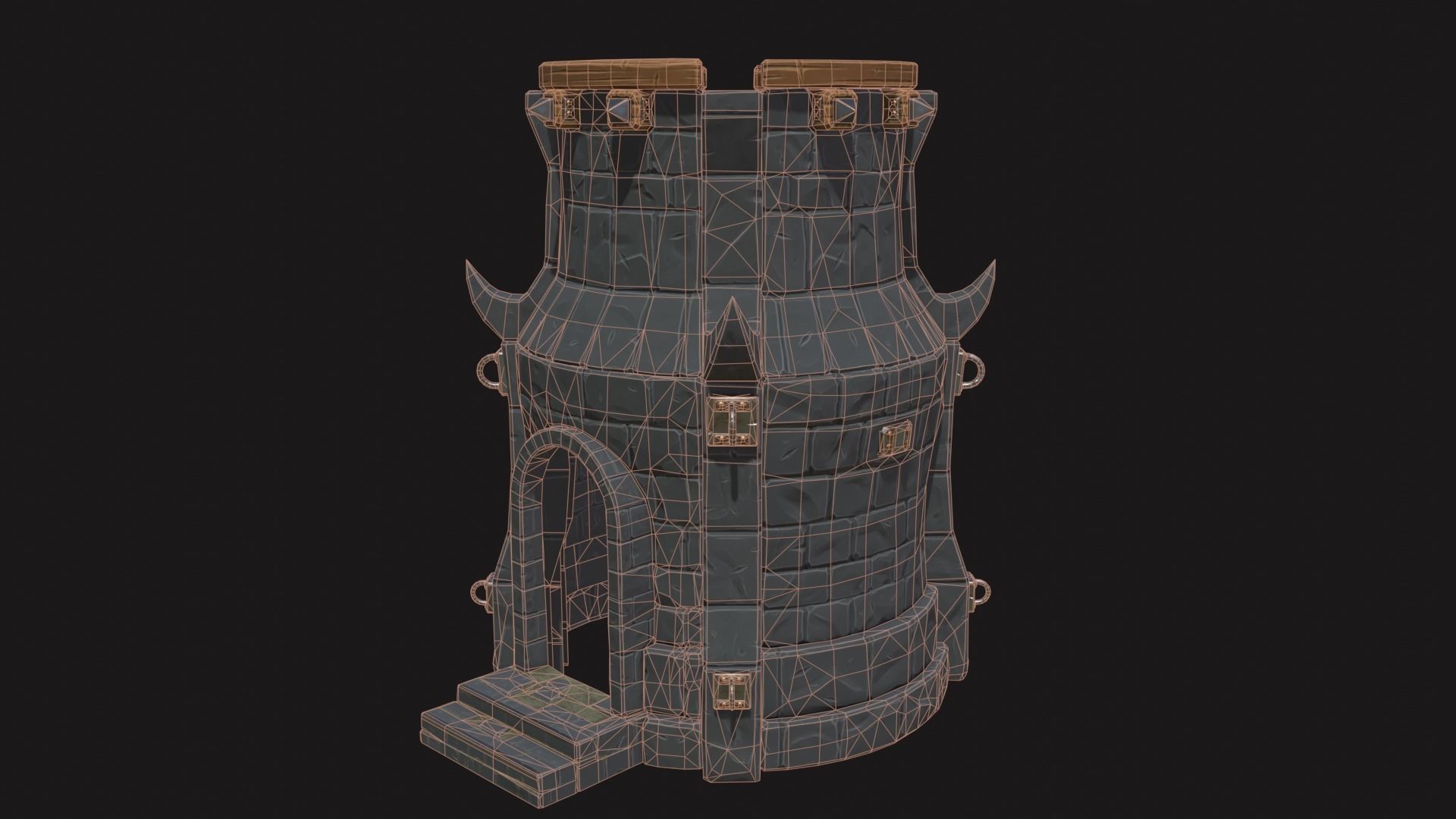 Tower Defense Constructor part Pbr2 Low-poly 3D model_7