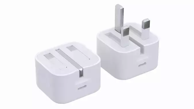 Apple 20W USB-C Power Adapter UK 3D model