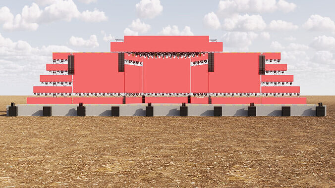 Main Festival Stage 3D model