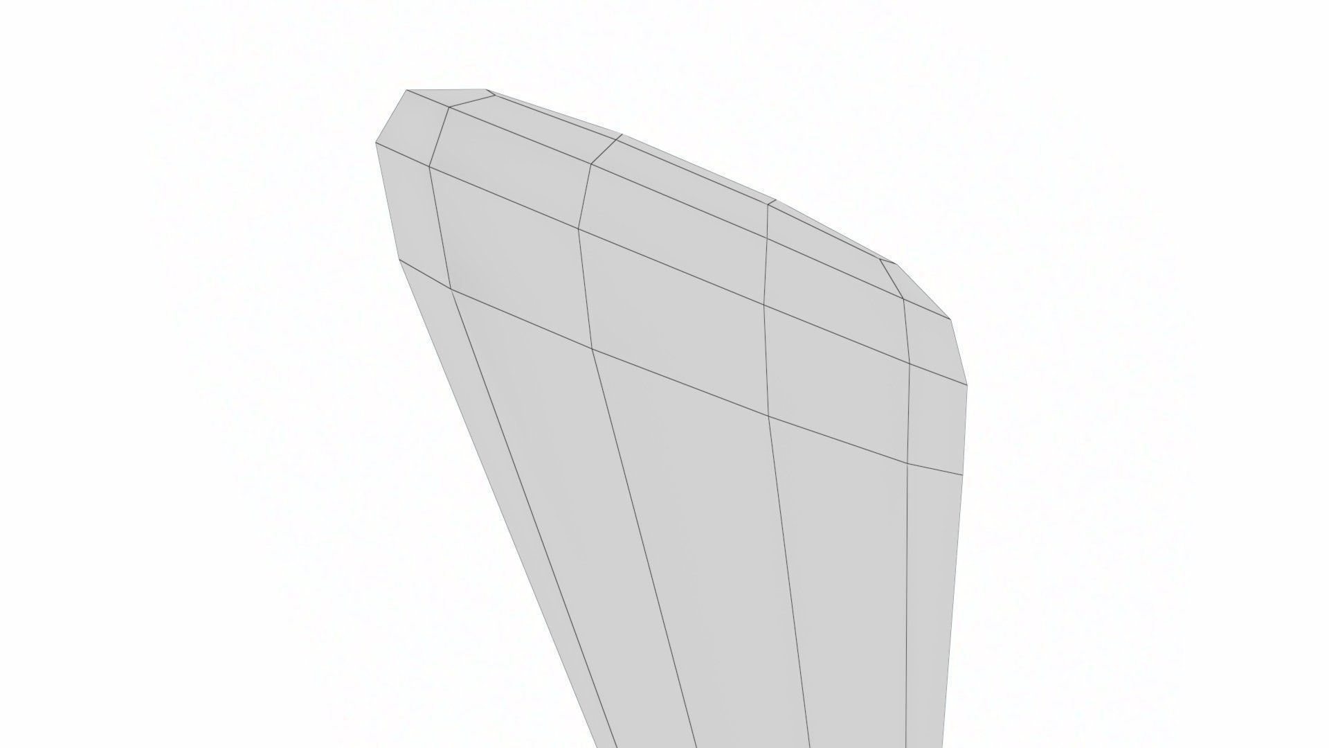 Single Controller Joy Stick Low-poly 3D model_19