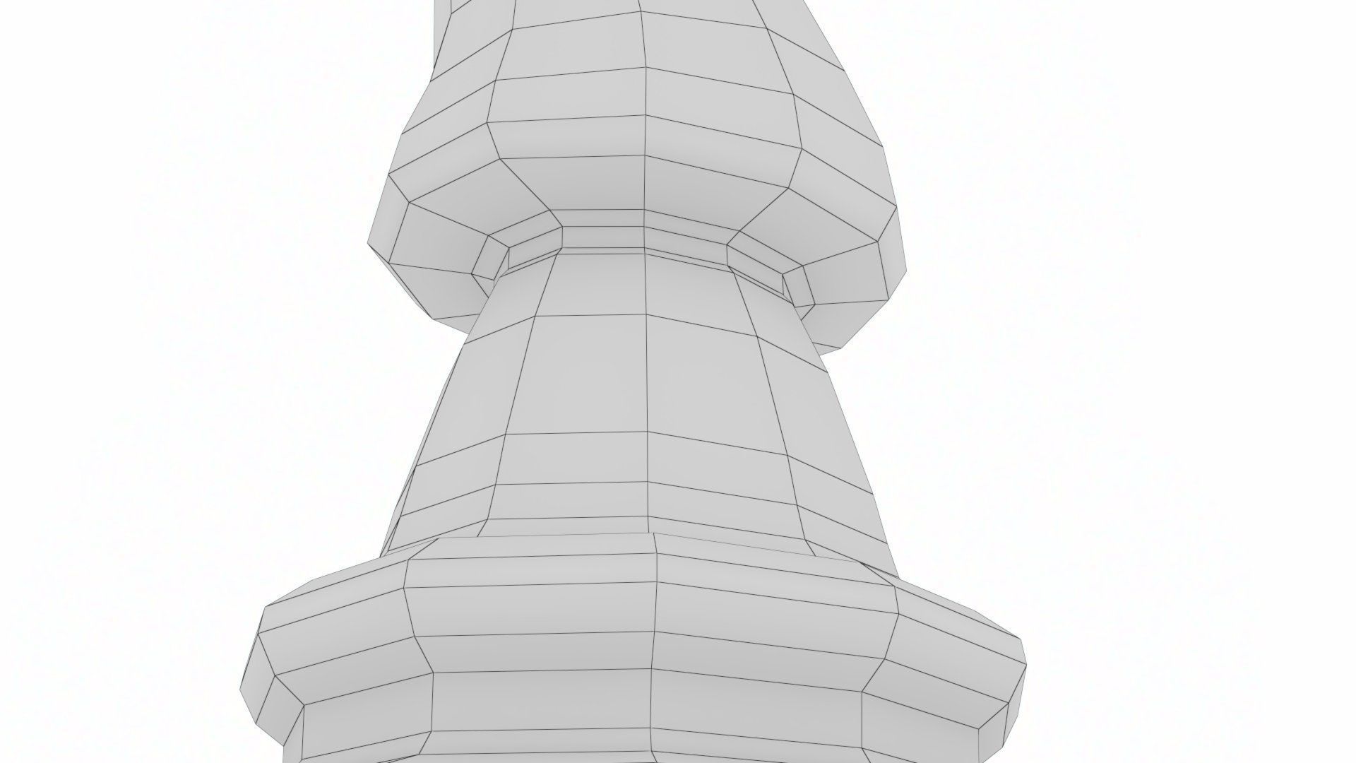 Single Controller Joy Stick Low-poly 3D model_18