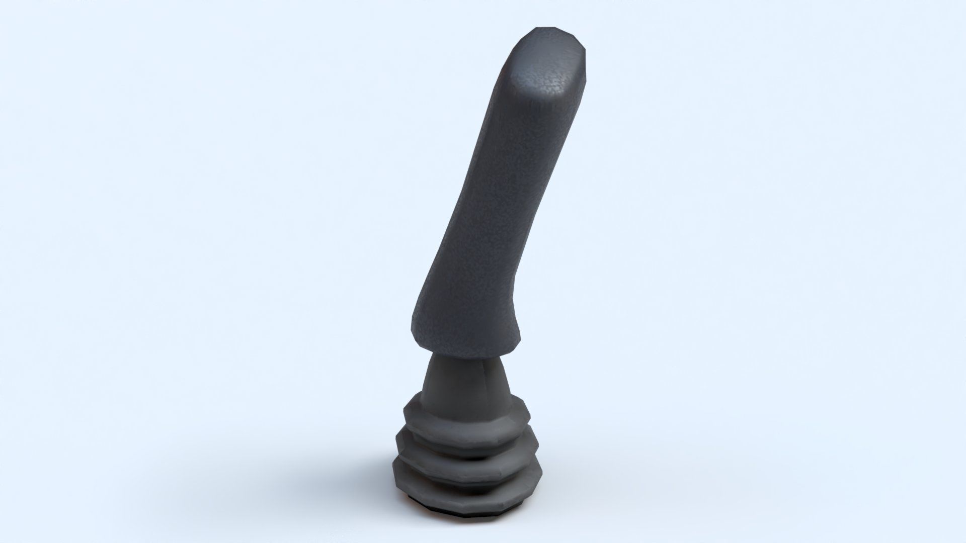Single Controller Joy Stick Low-poly 3D model_6