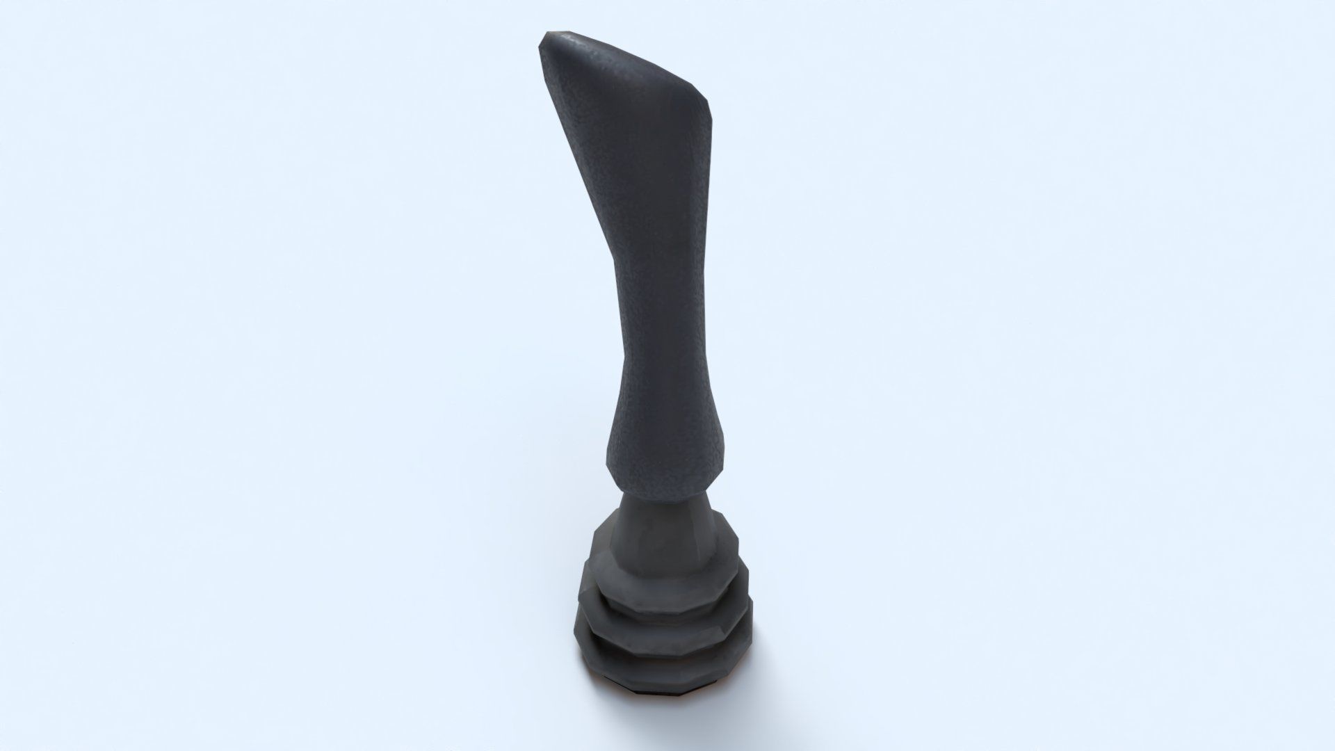 Single Controller Joy Stick Low-poly 3D model_5