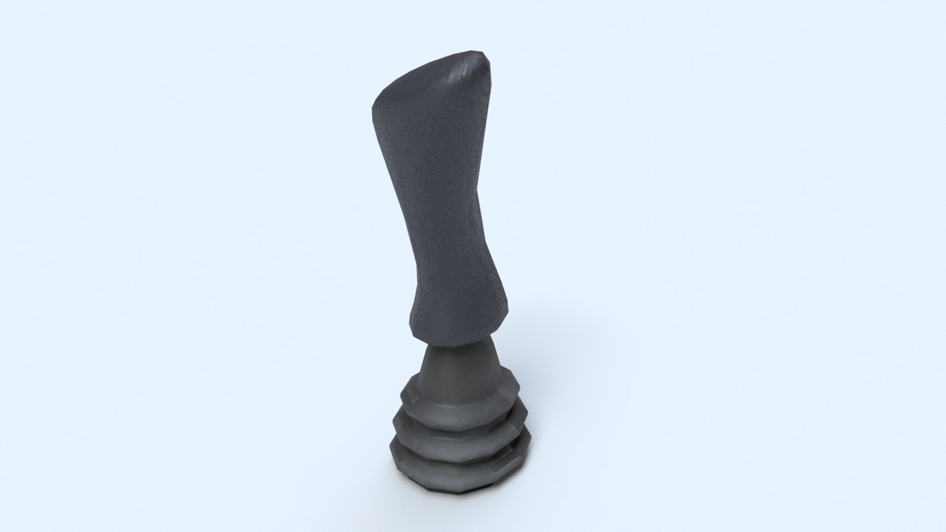 Single Controller Joy Stick Low-poly 3D model_7