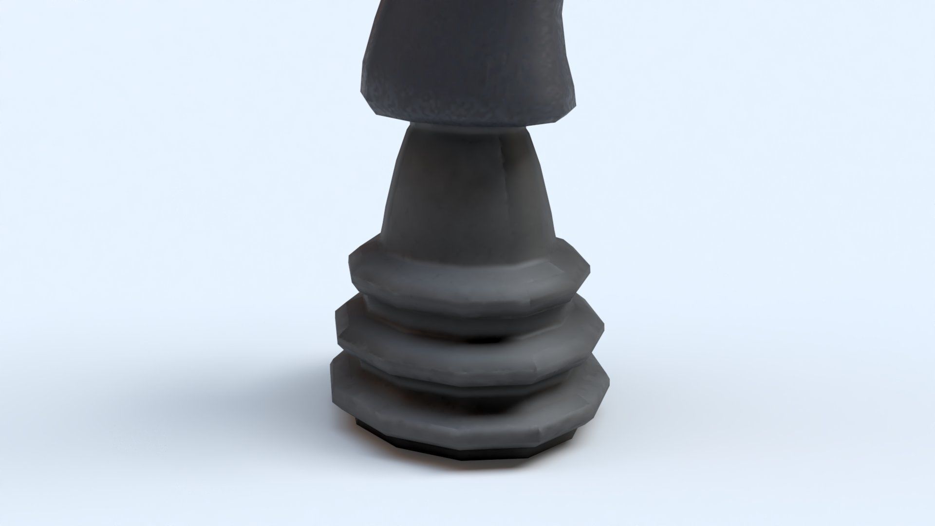 Single Controller Joy Stick Low-poly 3D model_3
