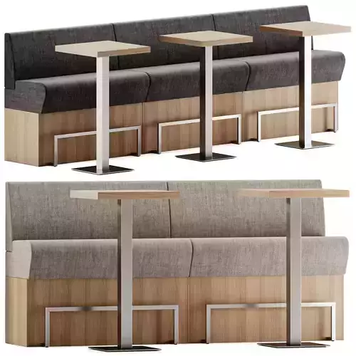 Space 765 Sectional sofa and High table MT by Et al