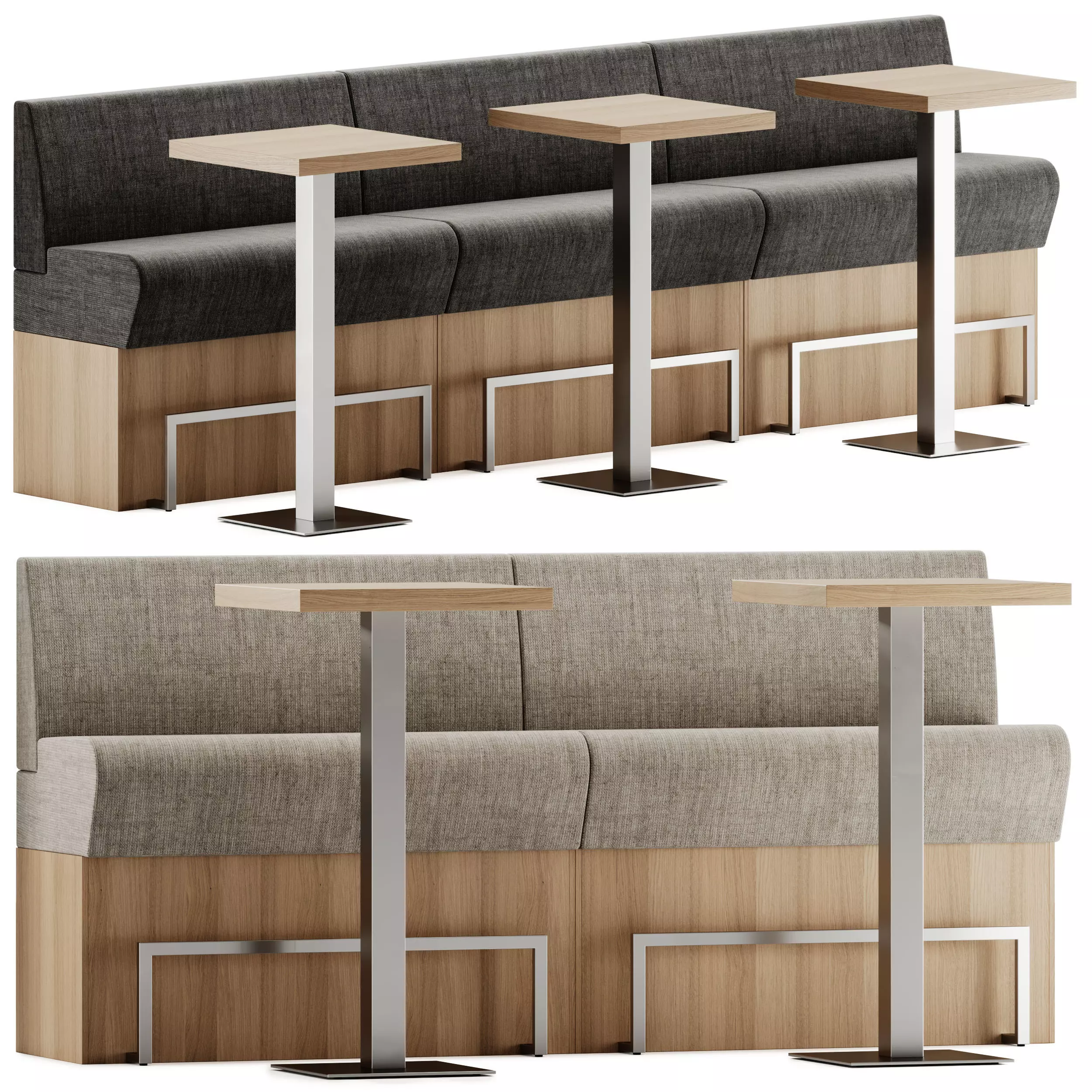 Space 765 Sectional sofa and High table MT by Et al 3D model