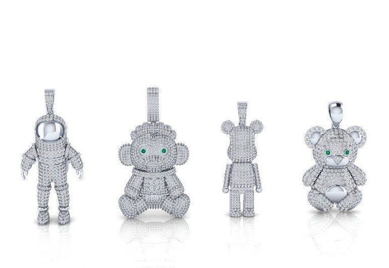 pendants astronaut 3D print model_1