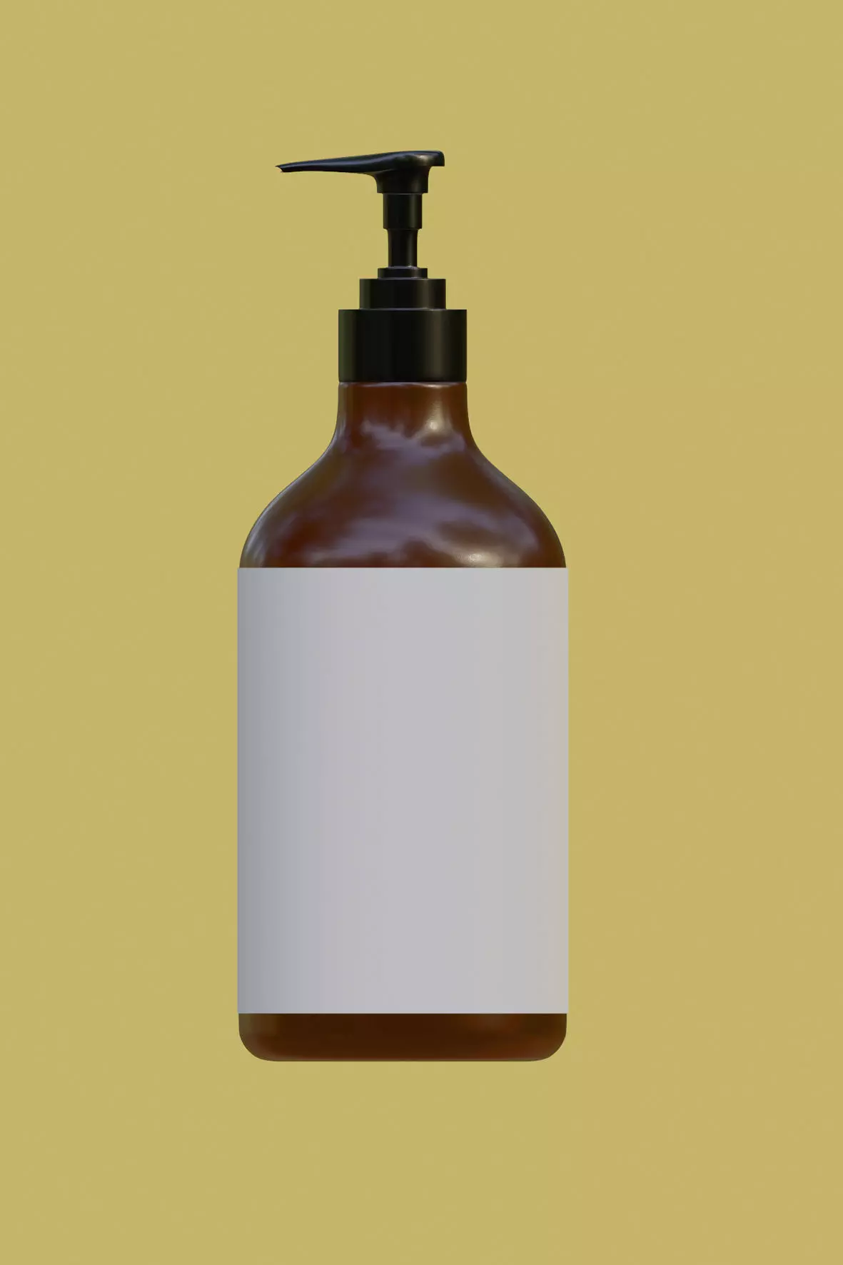 Cylindrical cosmetic and shampoo bottles 3D model Free 3D model_0