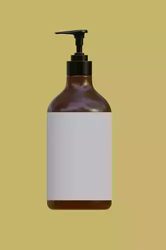 Cylindrical cosmetic and shampoo bottles 3D model
