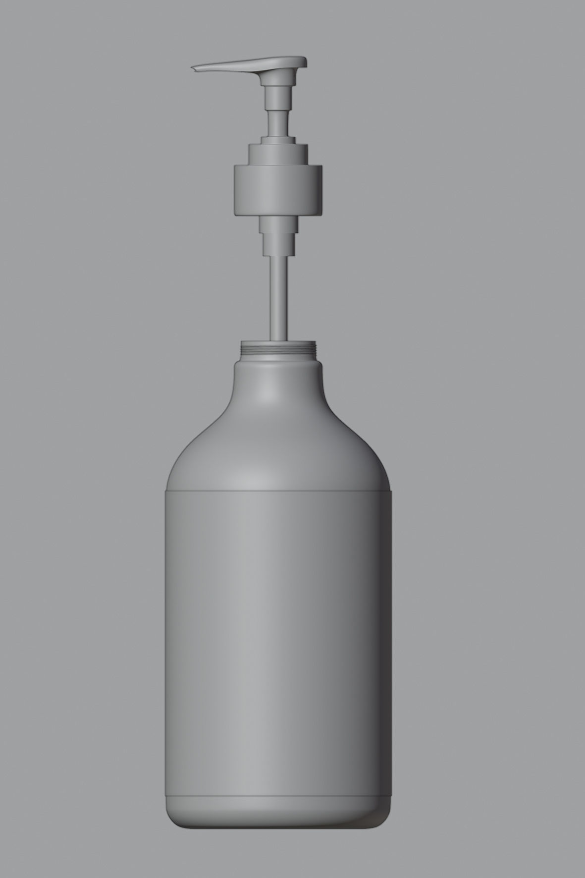 Cylindrical cosmetic and shampoo bottles 3D model Free 3D model_3