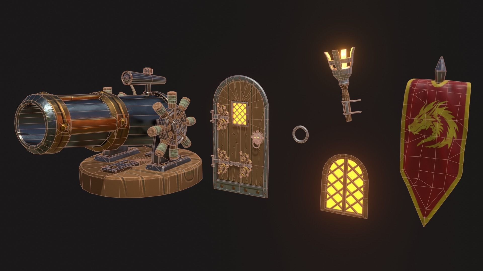 Tower Defense Constructor  part Pbr3 Low-poly 3D model_6