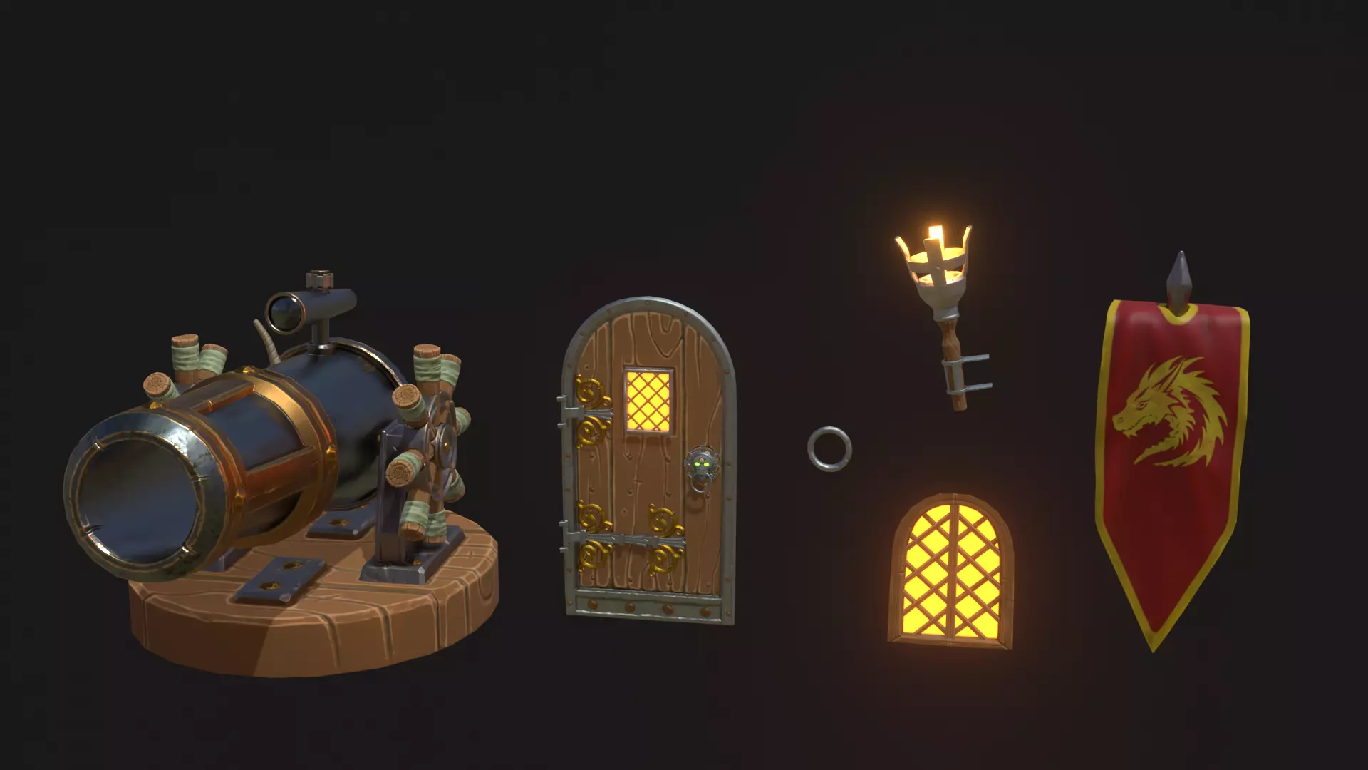 Tower Defense Constructor  part Pbr3 Low-poly 3D model_0