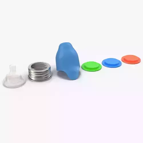 Pura Kiki Bottle Details Low-poly 3D model