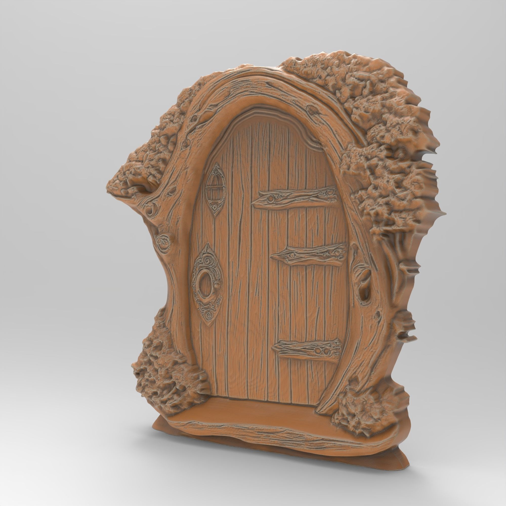 Enchanting Miniature Fairy Door 3D print model_1