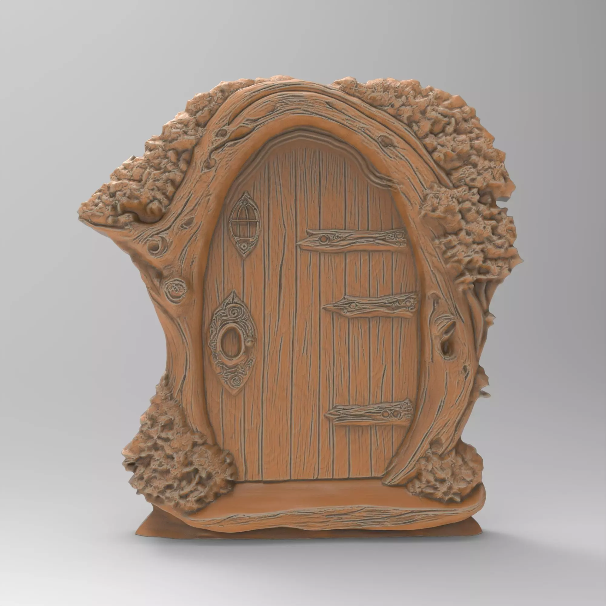 Enchanting Miniature Fairy Door 3D print model_0