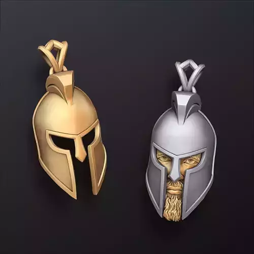 Warrior Helmet Pendant